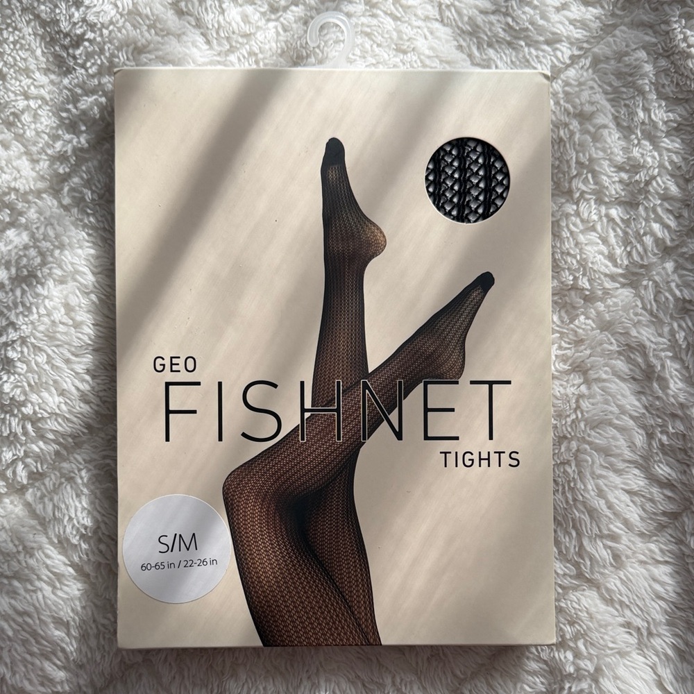 Forever 21 Geo Fishnet Tights S/M - Black